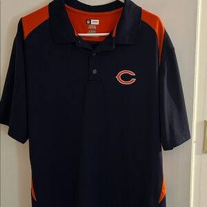 Chicago Bears Team Apparel Men's Polo Shirt - Navy and Orange